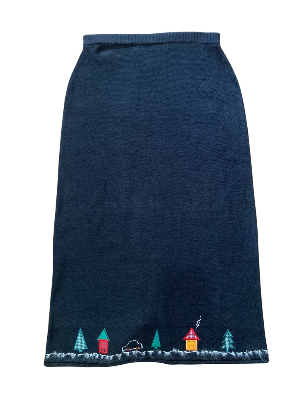 The Quacker Factory Embroidered Knit Maxi Skirt